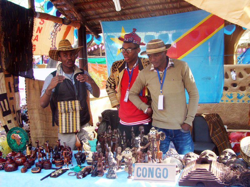 Congo haandicrafts stall