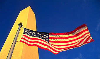 Washington DC, America, flag USA