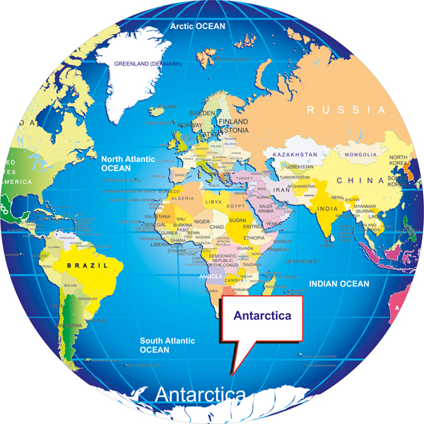 Where Is Antarctica On World Map