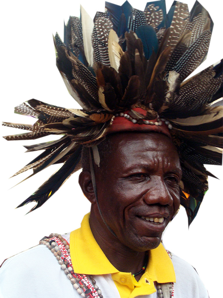 portrait tribal man , Congo
