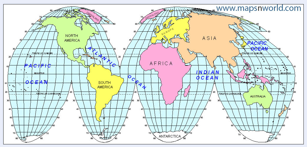 Continents map, World Map, Political world map, maps of world