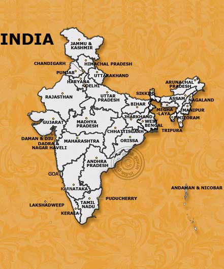 Political map India