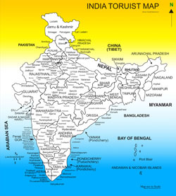 Travel Map of India