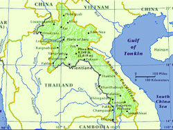 Laos map