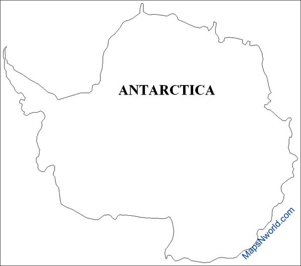Outline map of Antarctica
