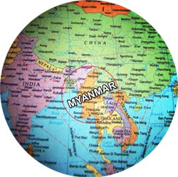 Myanmar-globe