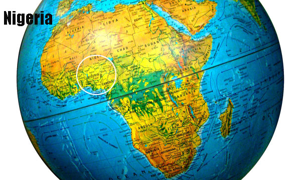 Nigeria location map