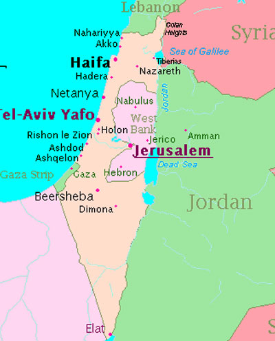 palestine map