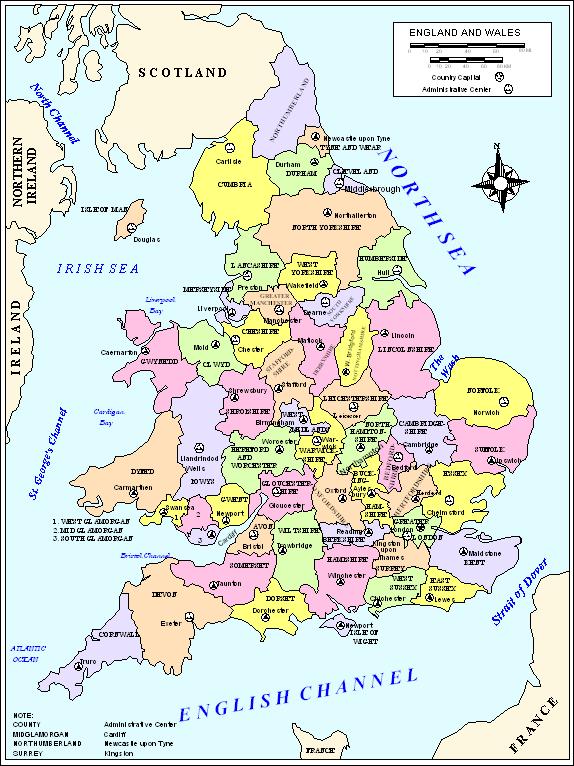 England political map