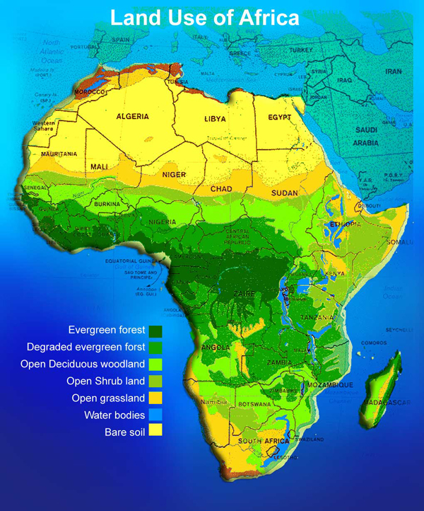 Land use map africa