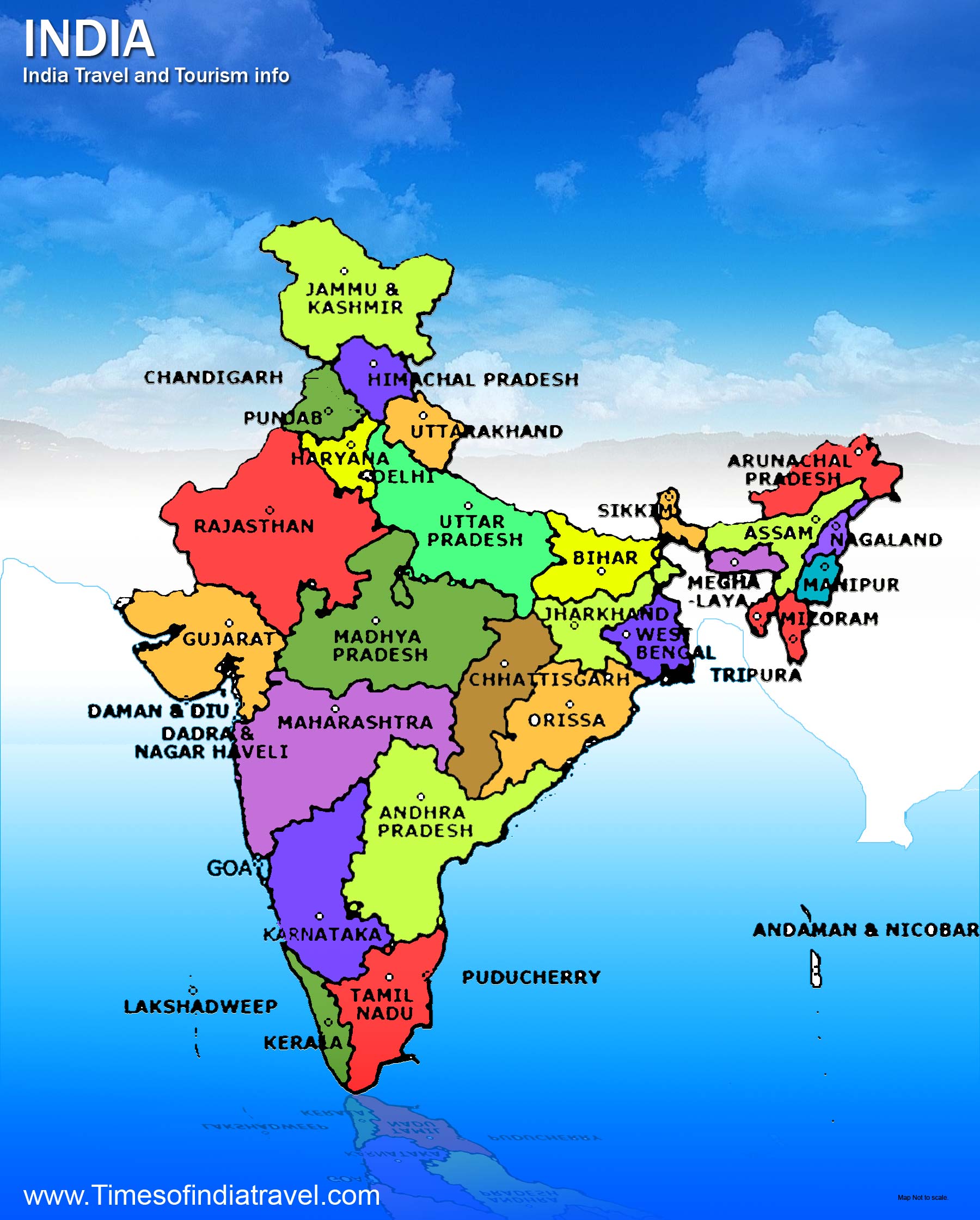 Map of India big